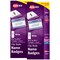 Avery Clip Style Name Badges, 2-1/4" x 3-1/2", (2 Pack of 74651)